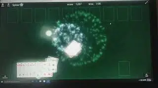 Microsoft Solitaire Collection - Spider 4 Suits Winning Animation - Fireworks 