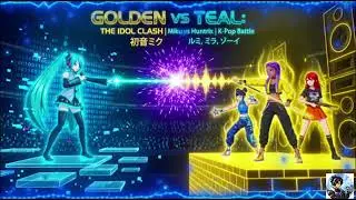 GOLDEN VS TEAL: THE IDOL CLASH | Miku vs Huntrix | K-Pop Battle