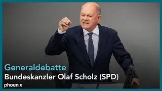 Generaldebatte: Rede von Bundeskanzler Olaf Scholz (SPD) im Deutschen Bundestag am 11.09.24