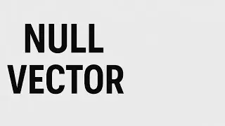 Null vector