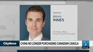 China no longer importing Canadian Canola