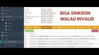 TIPS SINKRON DAPODIK WALAU MASIH TERDAPAT INVALID