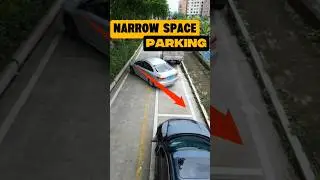 Narrow Space Parking Hack #parallelparking #reverseparking #tips #parking