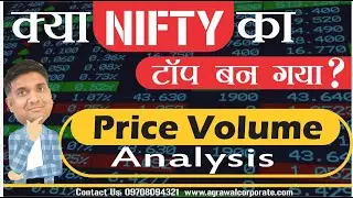 क्या nifty का टॉप बन गया? | Price volume analysis