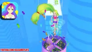 Hair Rush - All Levels Gameplay Android,ios (Levels 16-21)