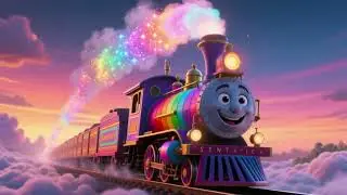 Rainbow Train Adventure 🌈🚂 | Fun Kids Poem #kids #poems #cartoon #foryou #baby #jariworld #short 
