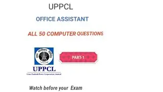 Uppcl office assistant 17 october 50 computer questions asked on .