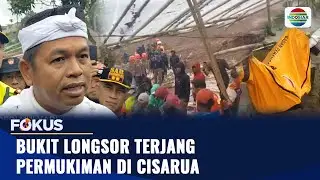 Bukit Pasirlangu Sepanjang 500 Meter Longsor, Permukiman Tertimbun | Fokus
