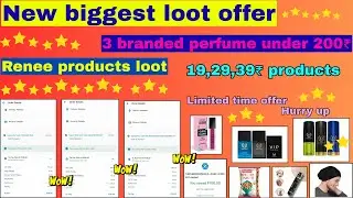Renee Products Loot || 19,29,39₹ Products Loot🥳 Branded Products Loot #offerswithshivu #viral #renee