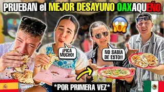 MIS SOBRINOS PRUEBAN DESAYUNO CALLEJERO en OAXACA *por PRIMERA VEZ* 😍🇲🇽 y terminan así🥵