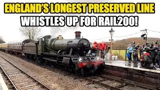WEST SOMERSET RAILWAY whistles up for Rail200! WSR Mogul 9351 + 7828 ODNEY MANOR & D6566 at WILLITON