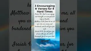 God&rsquo;s Word for Hard Times 🌈 - 3 Encouraging Bible Verses #dailybibleverse #bibleverses #god #jesus