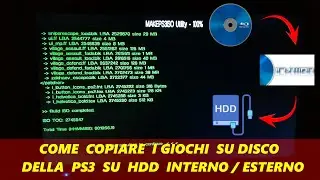 Come copiare i giochi su disco della PS3 su hdd interno / esterno