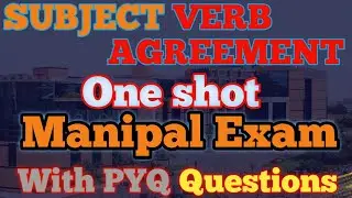 Manipal previous year english paper solution with concept  || Score full 40/40 💯 guarantee(part 1)🔥