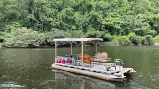 Jungle Pontoon Waterfall Adventure tour, San Ignacio, Belize 