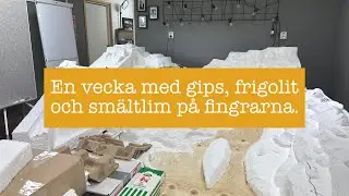 En vecka med gips, frigolit och sm&auml;ltlim p&aring; fingrarna
