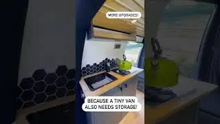 @pearl.caddycamper Tiny House with iPad Tablet for Movie Nights #vanlife