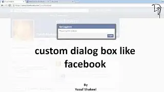 HTML5 | Create custom dialog box like facebook