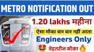 Metro New Notification 2025 | Metro Jobs 2025 | Daily Jobs Update | &lrm;@UniqPoint&nbsp;