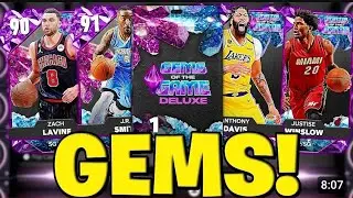 NBA 2k25 MyTeam,GEM of the GAME DELUXE Pack Opening,I Opened ALL 5&times;GEM of the GAME DELUXE Packs!!!!!