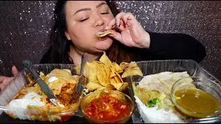 MUKBANG | WET BURRITO & QUESADILLA | STORYTIME
