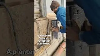 Dock bumper installation in warehouse