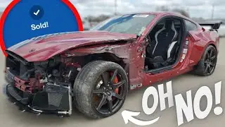 Ford Mustang GT500 предлагает сумасшедшие деньги на аукционе по утилизации COPART