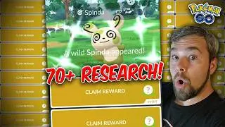 Over 70 Shiny Heart Spinda Research Completed & THIS Is What We Got! (Pok&eacute;mon GO)