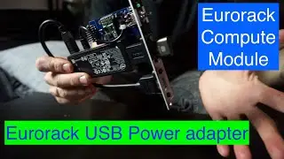Eurorack USB power adapter and Compute faceplate for Intel and Android sticks
