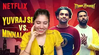 Yuvraj Singh Puts Minnal Murali To The Test REACTION | Making of A Superhero |Tovino |Ashmita Reacts