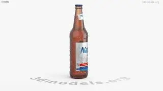 Natural Light Beer Bottle 650ml 3D model by 3DModels.org