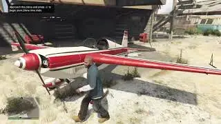 Completing the stunt plane time trial