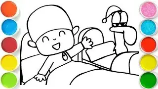 Pocoyo And Pato Cartoon Drawing, Painting & Coloring For Kids and Toddlers _ Child Art