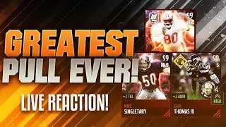 THE F***ING GREATEST PULL EVER! LIVE REACTION! 99 OVR UNREAL BOSS LEGEND PULL! Madden Mobile 17