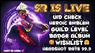 SR IS LIVE👻 FREE FIRE LIVE UID CHECK GUILD TEST 1V4🔥#freefirelive #aniralive #shorts #live #faceca