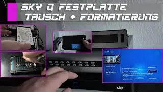 Sky Q Receiver Festplatte tauschen & formatieren (verstecktes Menü) #sky #skyq #diycc