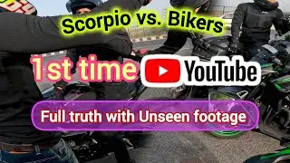 Unseen footage of Gurugram Road Rage Case of fellow bikers | Scorpio Vs. bikers Road Rage #roadrage