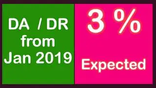 Expected DA from Jan 2019 - DA/DR for Central Govt Employees & Pensioners