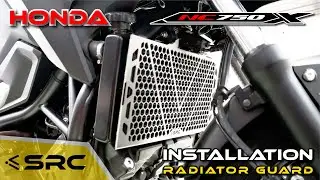 HONDA NC 750 X 2022 RADIATOR GUARD INSTALL