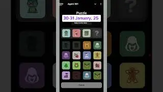 Agent 301 puzzle Daily Combo | 30 January | Agent 301 daily Puzzle combo |
