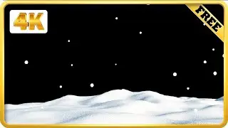Snow fall black screen video loops