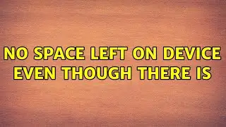 Ubuntu: No space left on device even though there is (3 Solutions!!)