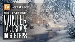 How to model a procedural winter landscape in 3 steps