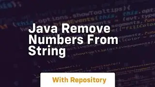 java remove numbers from string