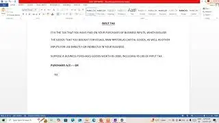 Explain Input & Output Tax in BUSY Tally Computer Science Data Entry GST Computer Science Data Entry