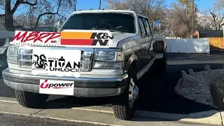 Tuned 7.3 Powerstroke With Turbo Sounds And Straight Pipe!