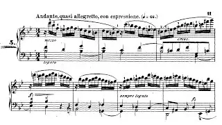 Muzio Clementi — Andante, No. 5 from the Gradus ad Parnassum