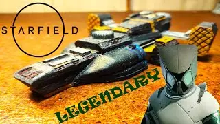 Starfield - How to make Legendary Mantis Razorleaf Ship - Starship modeling.