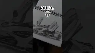 massive *AURA* moment in art 💀🔥#art #artist #mclaren #drawing #sketchbook #car