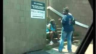 Loitering on steps of Shelby County Jail 201 Poplar Memphis, TN.